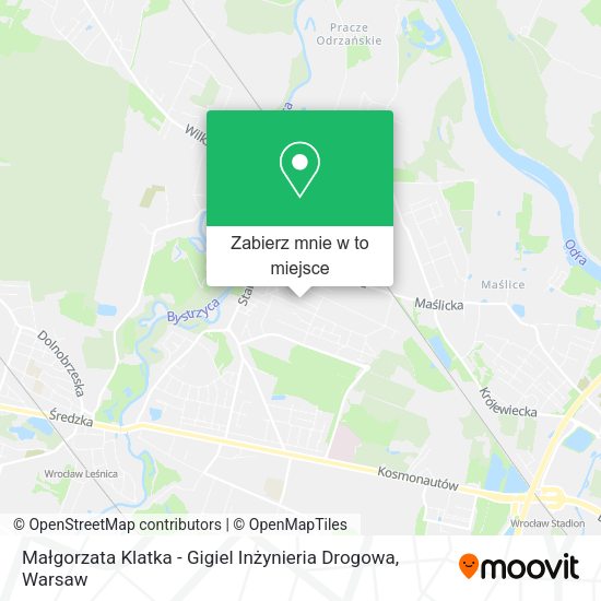 Mapa Małgorzata Klatka - Gigiel Inżynieria Drogowa