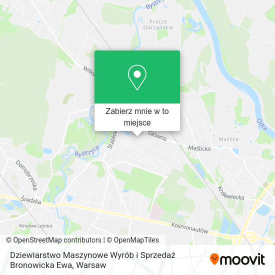 Mapa Dziewiarstwo Maszynowe Wyrób i Sprzedaż Bronowicka Ewa