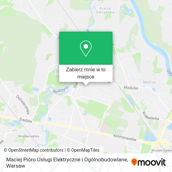 Mapa Maciej Pióro Usługi Elektryczne i Ogólnobudowlane