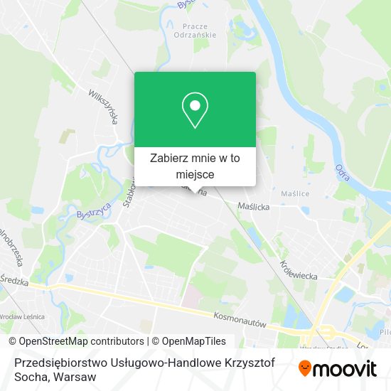 Mapa Przedsiębiorstwo Usługowo-Handlowe Krzysztof Socha