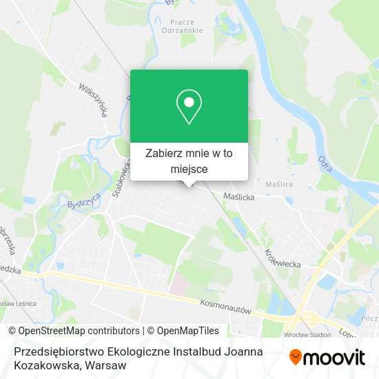 Mapa Przedsiębiorstwo Ekologiczne Instalbud Joanna Kozakowska