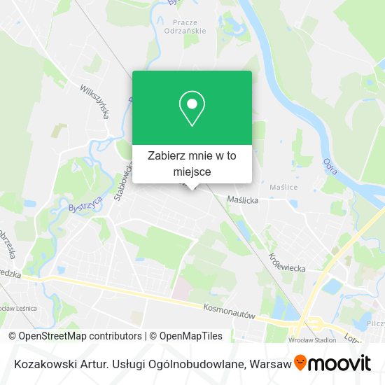 Mapa Kozakowski Artur. Usługi Ogólnobudowlane