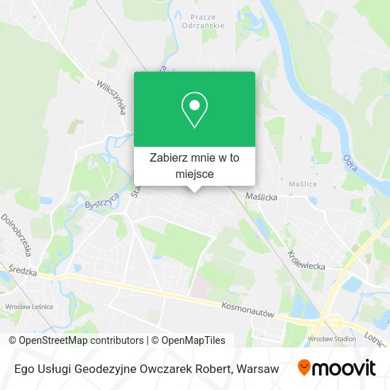 Mapa Ego Usługi Geodezyjne Owczarek Robert