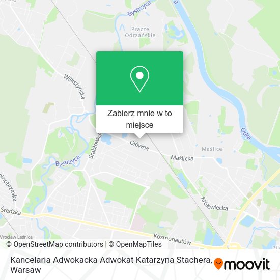 Mapa Kancelaria Adwokacka Adwokat Katarzyna Stachera