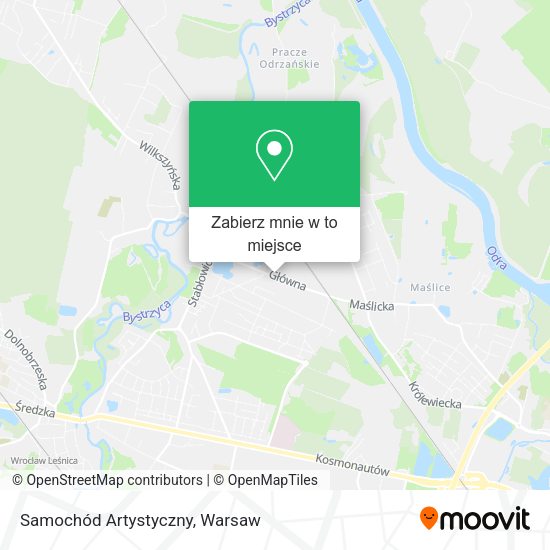 Mapa Samochód Artystyczny