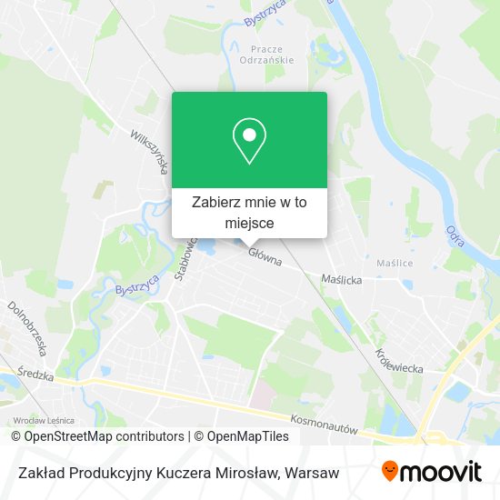 Mapa Zakład Produkcyjny Kuczera Mirosław