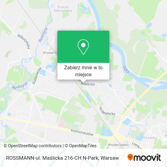 Mapa ROSSMANN-ul. Maślicka 216-CH N-Park