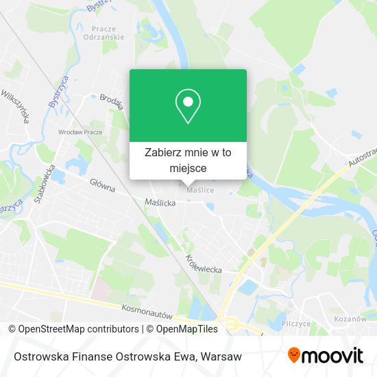 Mapa Ostrowska Finanse Ostrowska Ewa