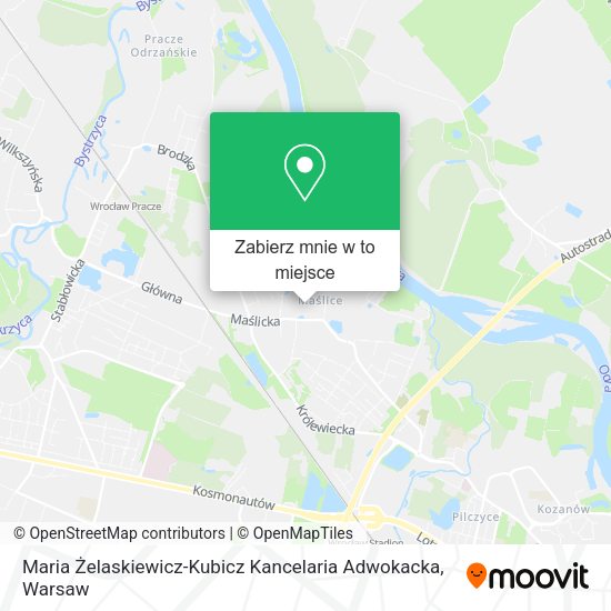 Mapa Maria Żelaskiewicz-Kubicz Kancelaria Adwokacka