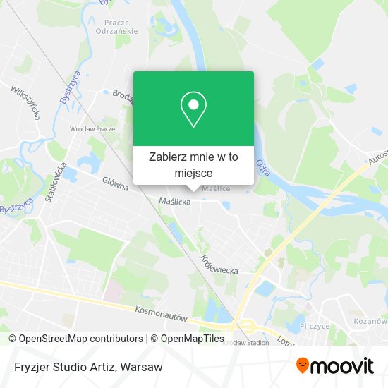 Mapa Fryzjer Studio Artiz