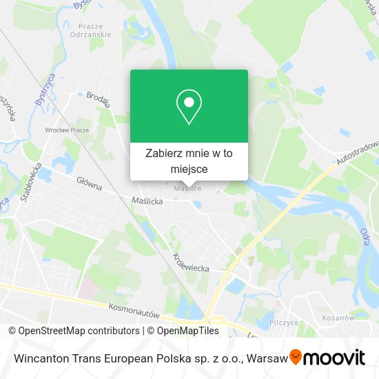 Mapa Wincanton Trans European Polska sp. z o.o.