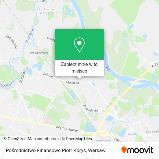 Mapa Pośrednictwo Finansowe Piotr Koryś