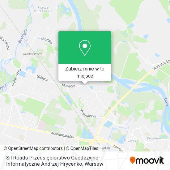 Mapa Sil Roads Przedsiębiorstwo Geodezyjno-Informatyczne Andrzej Hrycenko