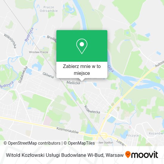 Mapa Witold Kozłowski Usługi Budowlane Wi-Bud