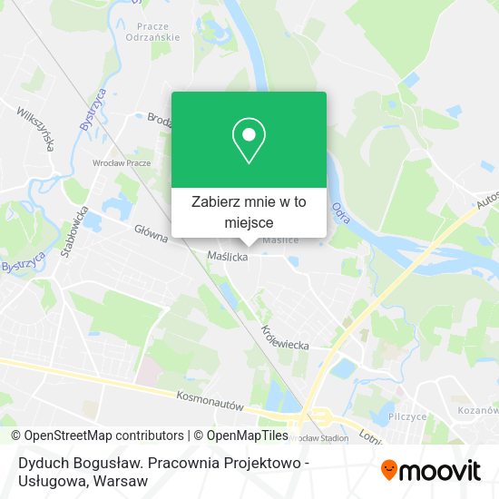 Mapa Dyduch Bogusław. Pracownia Projektowo - Usługowa