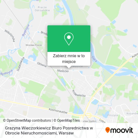 Mapa Grazyna Wieczorkiewicz Biuro Posrednictwa w Obrocie Nieruchomosciami