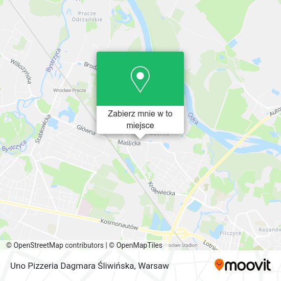 Mapa Uno Pizzeria Dagmara Śliwińska