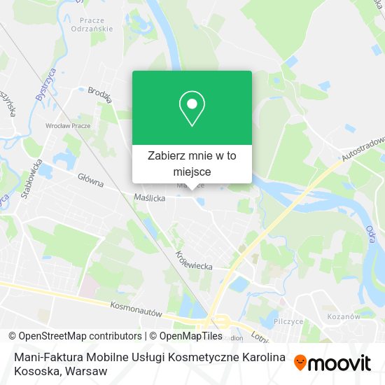 Mapa Mani-Faktura Mobilne Usługi Kosmetyczne Karolina Kososka