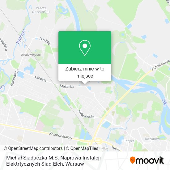 Mapa Michał Siadaczka M.S. Naprawa Instalcji Elektrtycznych Siad-Elch