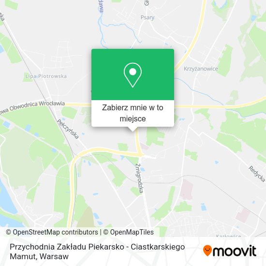 Mapa Przychodnia Zakładu Piekarsko - Ciastkarskiego Mamut