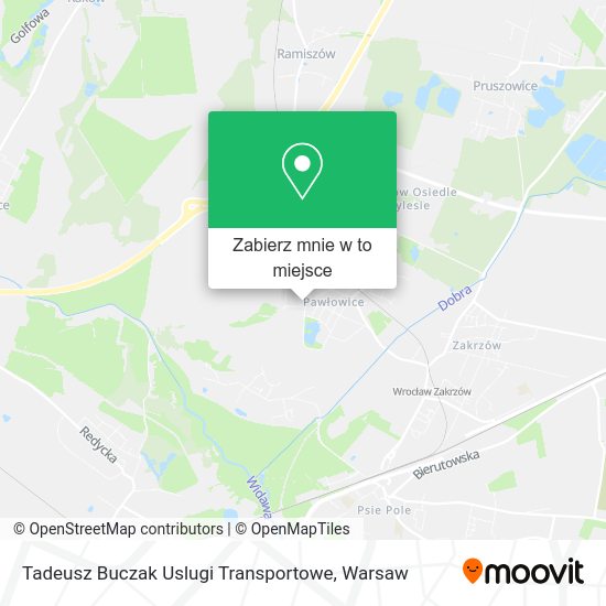 Mapa Tadeusz Buczak Uslugi Transportowe