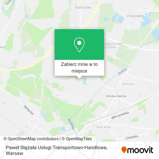 Mapa Paweł Stężała Usługi Transportowo-Handlowe