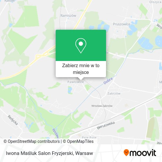 Mapa Iwona Maśluk Salon Fryzjerski