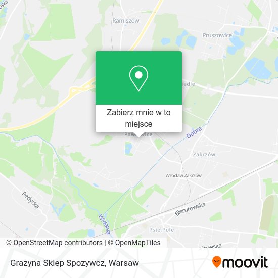 Mapa Grazyna Sklep Spozywcz