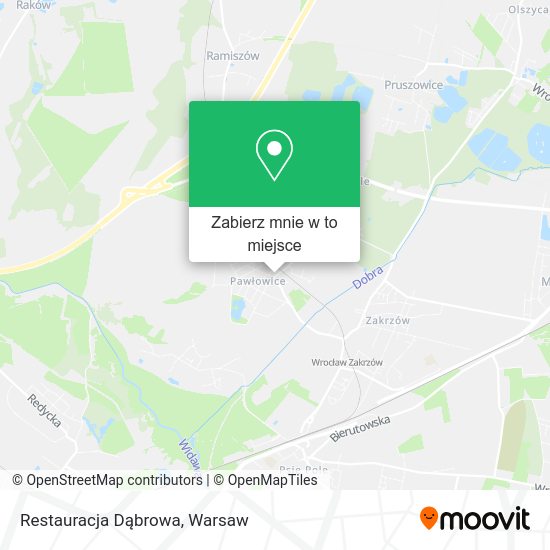 Mapa Restauracja Dąbrowa