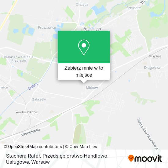 Mapa Stachera Rafał. Przedsiębiorstwo Handlowo-Usługowe