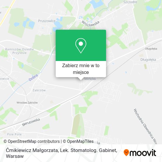 Mapa Ćmikiewicz Małgorzata, Lek. Stomatolog. Gabinet