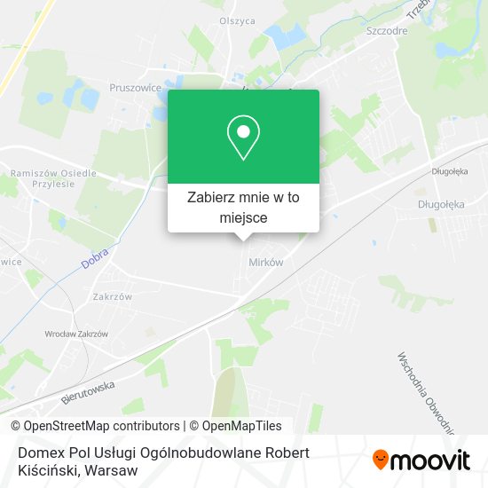 Mapa Domex Pol Usługi Ogólnobudowlane Robert Kiściński