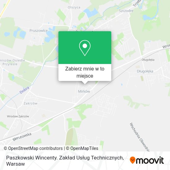 Mapa Paszkowski Wincenty. Zakład Usług Technicznych