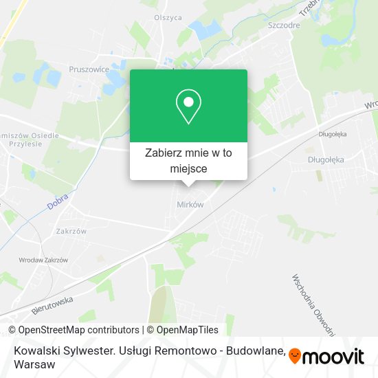 Mapa Kowalski Sylwester. Usługi Remontowo - Budowlane