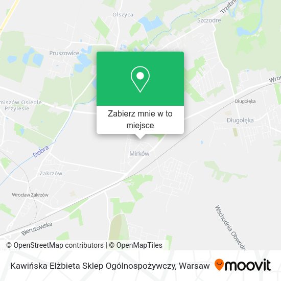 Mapa Kawińska Elżbieta Sklep Ogólnospożywczy