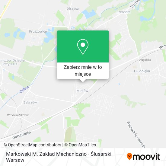 Mapa Markowski M. Zakład Mechaniczno - Ślusarski