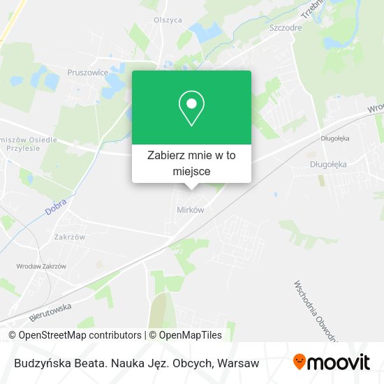 Mapa Budzyńska Beata. Nauka Jęz. Obcych