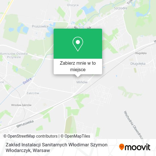 Mapa Zakład Instalacji Sanitarnych Włodimar Szymon Włodarczyk