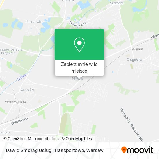 Mapa Dawid Smorąg Usługi Transportowe