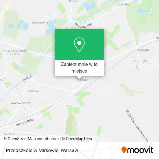 Mapa Przedszkole w Mirkowie