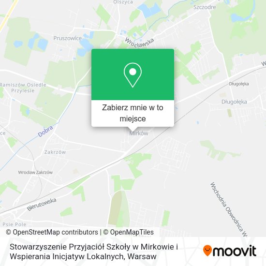 Mapa Stowarzyszenie Przyjaciół Szkoły w Mirkowie i Wspierania Inicjatyw Lokalnych