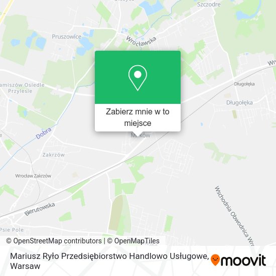 Mapa Mariusz Ryło Przedsiębiorstwo Handlowo Usługowe