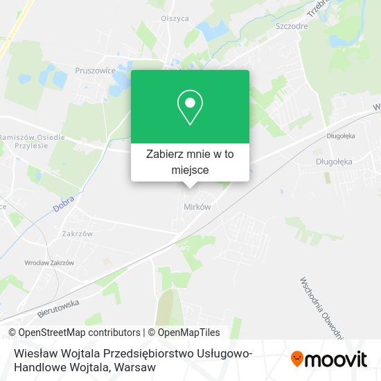 Mapa Wiesław Wojtala Przedsiębiorstwo Usługowo-Handlowe Wojtala