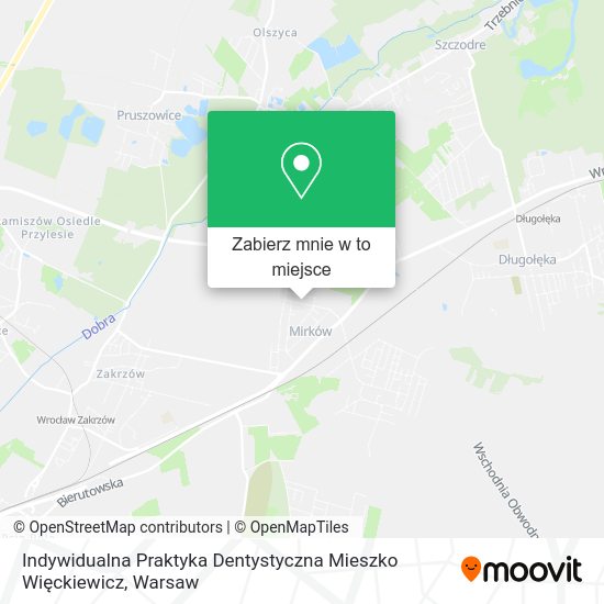 Mapa Indywidualna Praktyka Dentystyczna Mieszko Więckiewicz