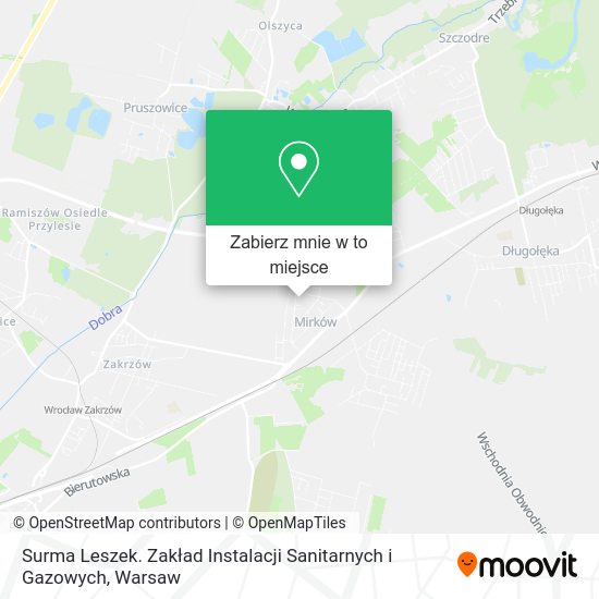 Mapa Surma Leszek. Zakład Instalacji Sanitarnych i Gazowych