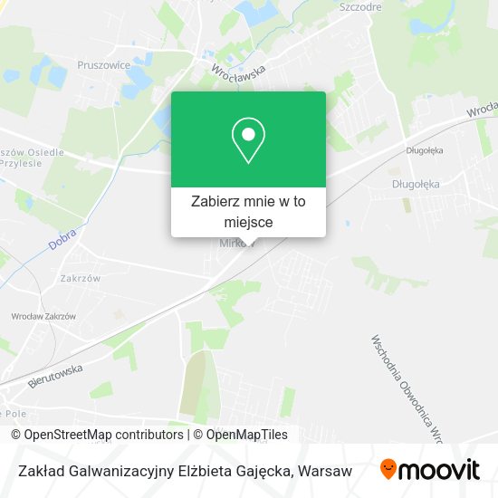 Mapa Zakład Galwanizacyjny Elżbieta Gajęcka