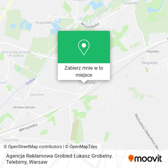 Mapa Agencja Reklamowa Grobled Łukasz Grobelny. Telebimy