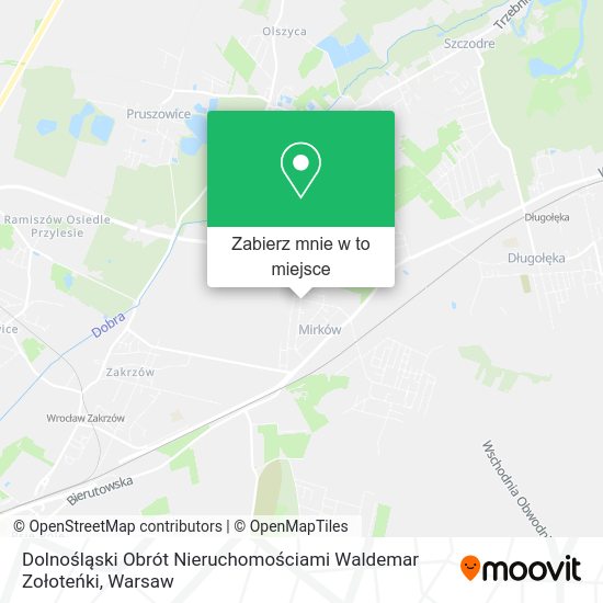 Mapa Dolnośląski Obrót Nieruchomościami Waldemar Zołoteńki