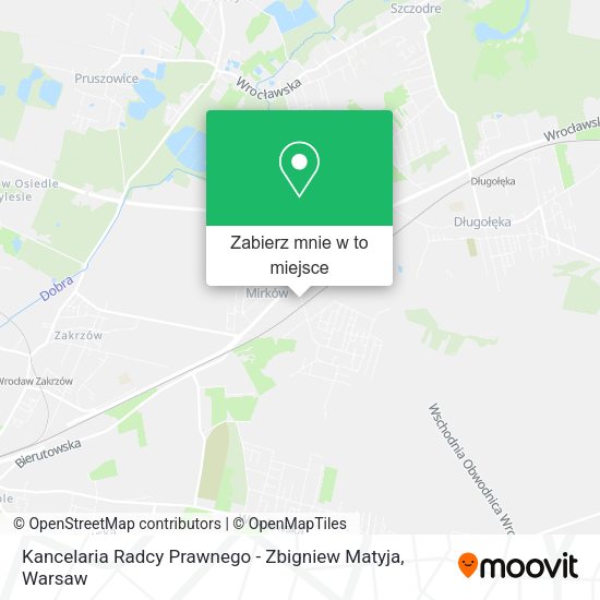 Mapa Kancelaria Radcy Prawnego - Zbigniew Matyja