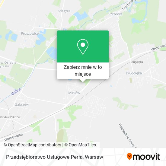 Mapa Przedsiębiorstwo Usługowe Perła